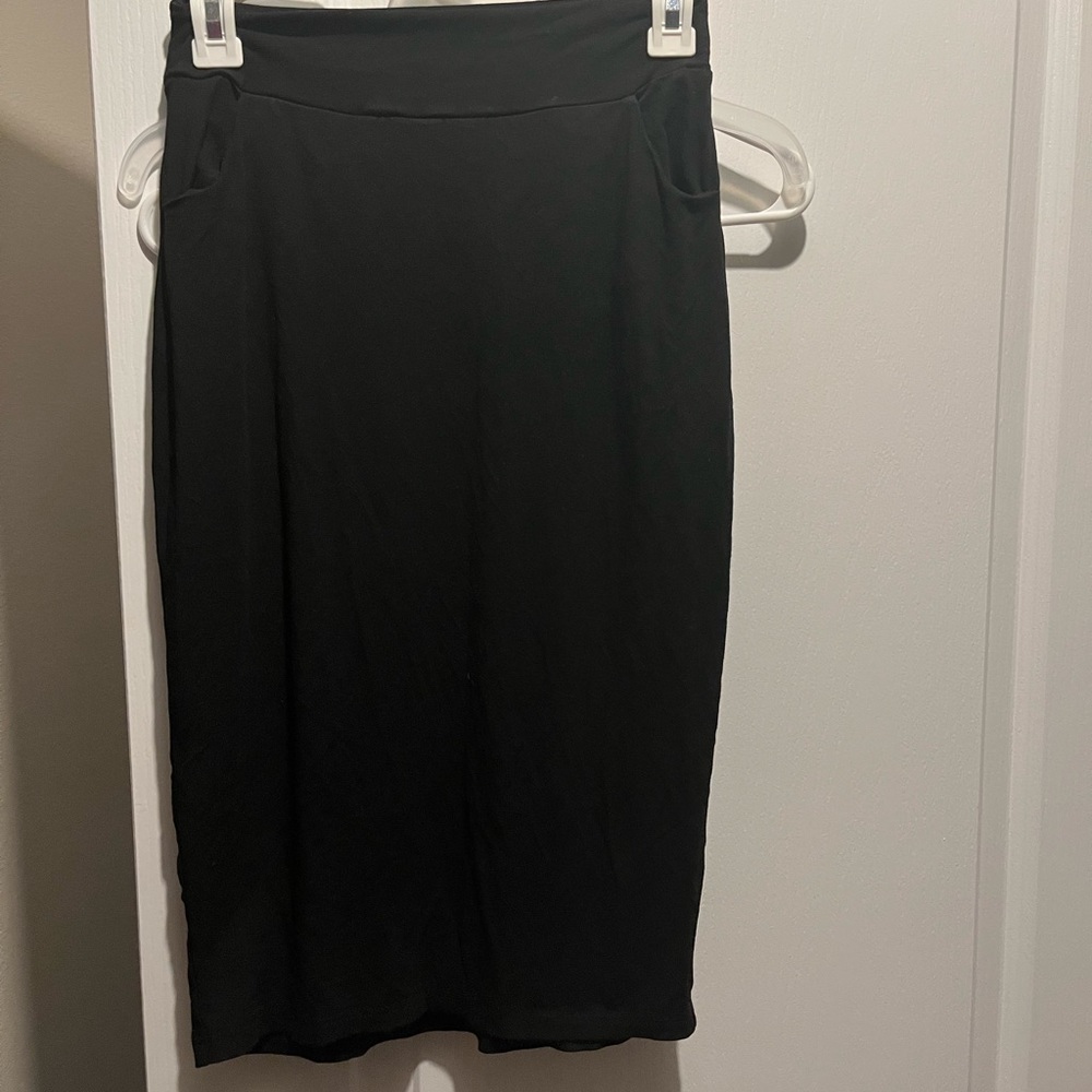 Melissa Bell Black Pencil Skirt